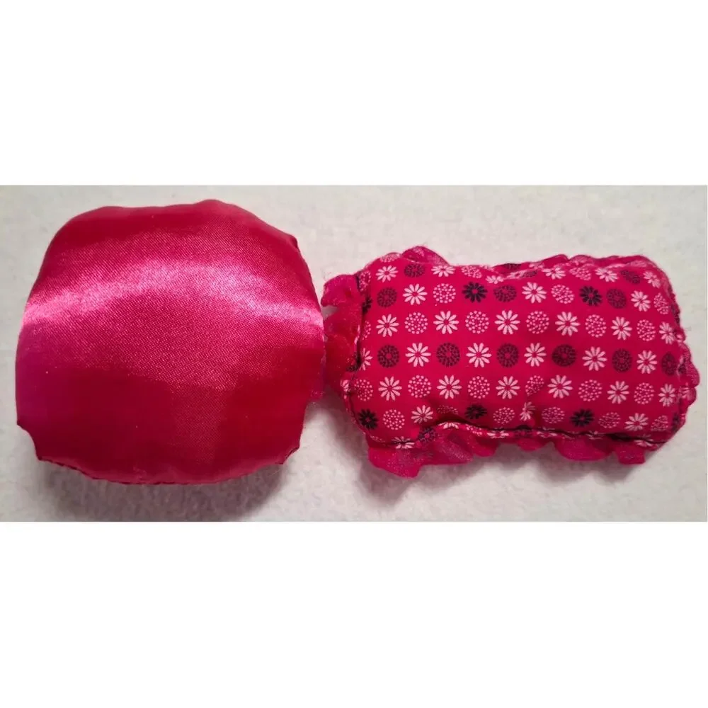 Mattel Barbie Hot Pink Accessories Lot Hairbrush Earphones Pillows Cellphone